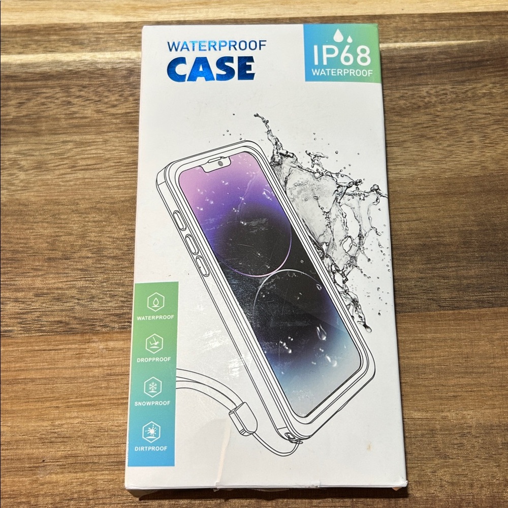 iPhone 16 6.1” Case Waterproof Built-in Screen & Glass Camera Protector